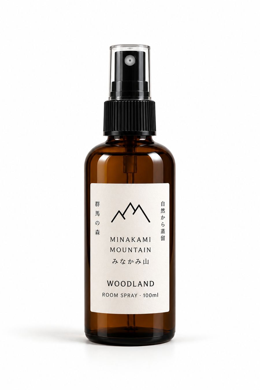 Woodland 100ml room spray on a plain background